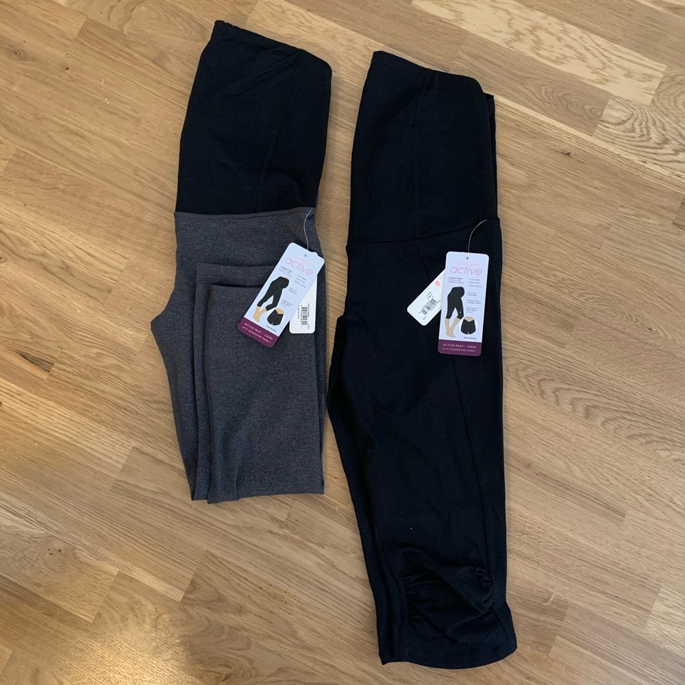 NWT Ingrid and Isabel Maternity Active Leggings S